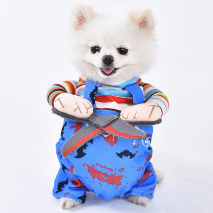 Halloween Dog Costumes Funny Pumpkin Lantern Transformation Outfit Halloween Dog Cat Two Legged Pet Cute Pumpkin Hat Dog Jacket