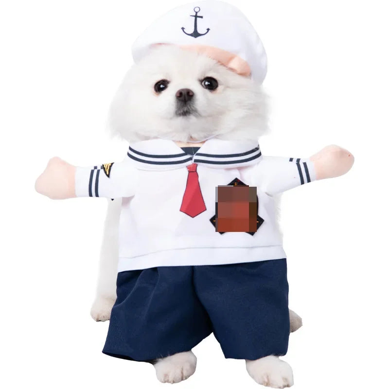 Halloween Dog Costumes Funny Pumpkin Lantern Transformation Outfit Halloween Dog Cat Two Legged Pet Cute Pumpkin Hat Dog Jacket