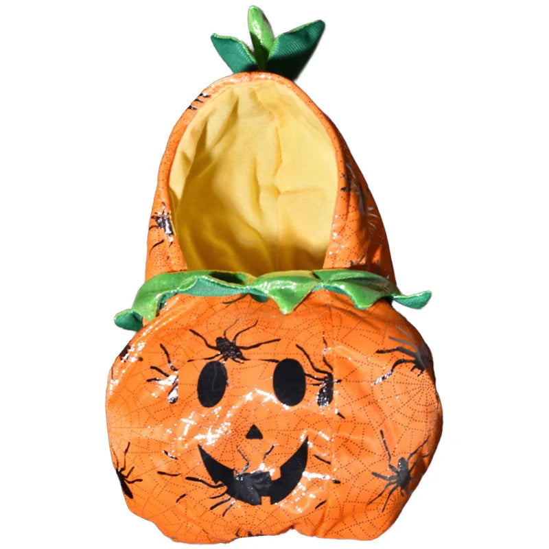 Halloween Dog Costumes Funny Pumpkin Lantern Transformation Outfit Halloween Dog Cat Two Legged Pet Cute Pumpkin Hat Dog Jacket