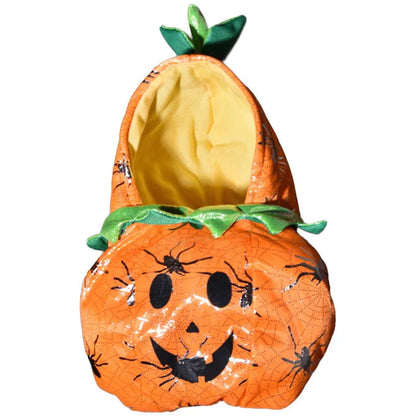 Halloween Dog Costumes Funny Pumpkin Lantern Transformation Outfit Halloween Dog Cat Two Legged Pet Cute Pumpkin Hat Dog Jacket