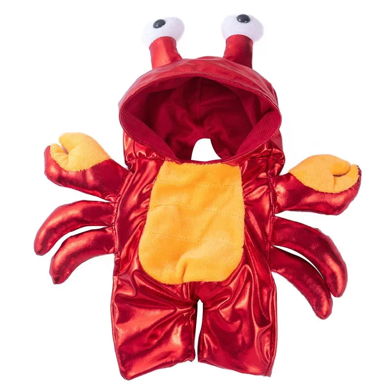 Halloween Dog Costumes Funny Pumpkin Lantern Transformation Outfit Halloween Dog Cat Two Legged Pet Cute Pumpkin Hat Dog Jacket