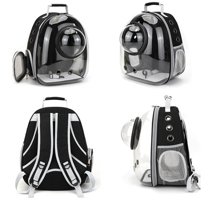 Cat Pet Carrier Backpack Transparent Capsule Bubble Pet Backpack Small Animal Puppy Kitty Bird Breathable Pet Carrier for Travel