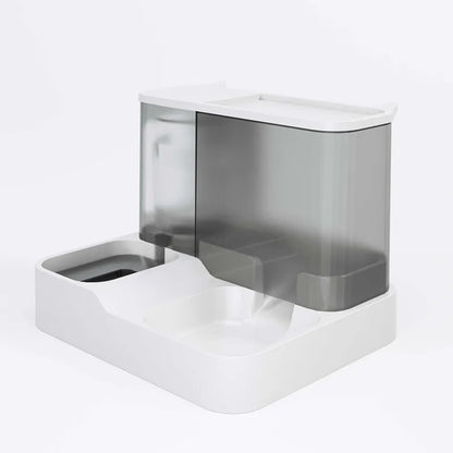 OUZEY Automatic Feeder Cat Dog Food Bowl with Water Fountain Pet Items Large Capacity Raised Stand Dish Bowl for Cat Drinker
