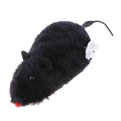 1PC Mouse Toy Clockwork Plush Mouse Toy for Cat Kitten Interactive Playing Toy Mechanical Motion Rat Pet Cat Products